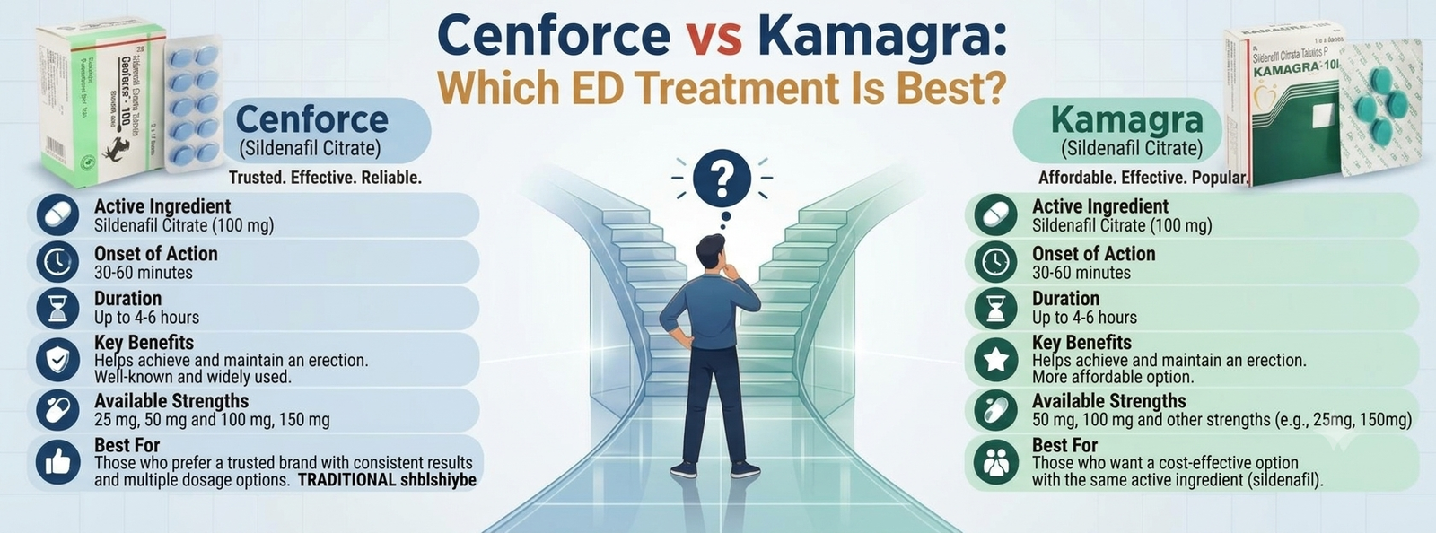 Cenforce vs. Kamagra